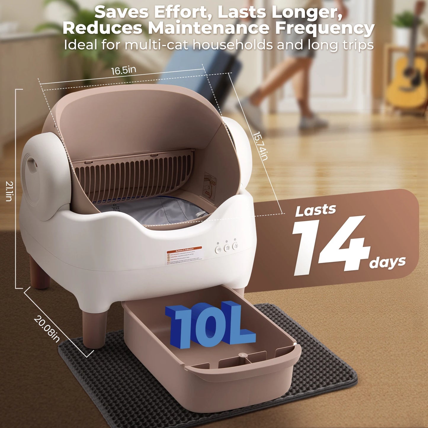 Self Cleaning Automatic Litter Box APP Control