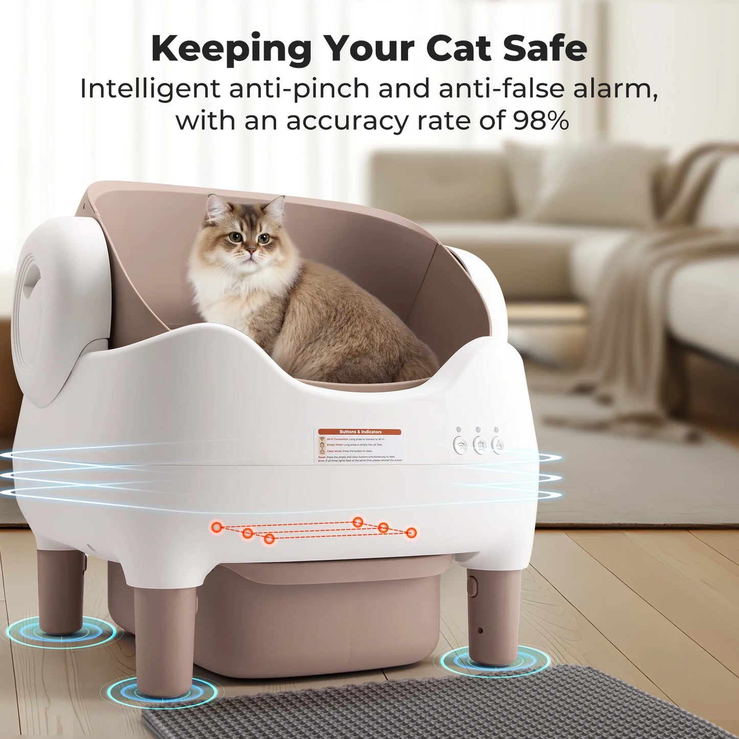 Self Cleaning Automatic Litter Box APP Control