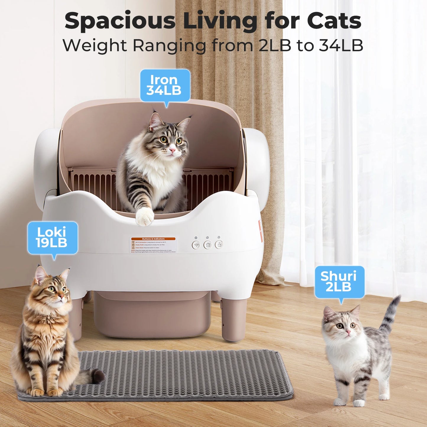 Self Cleaning Automatic Litter Box APP Control